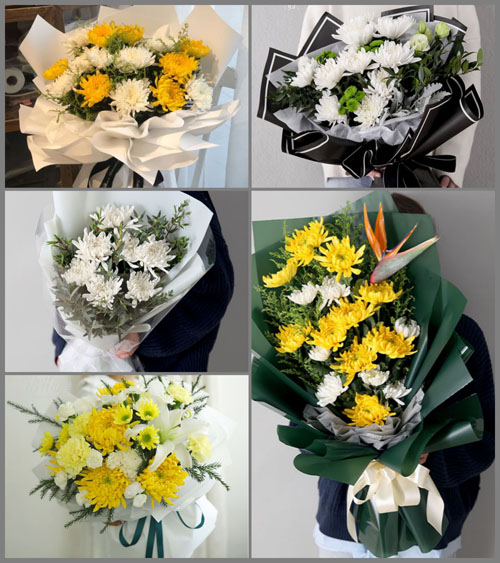 广东东莞市道滘镇小河村白事花束代送